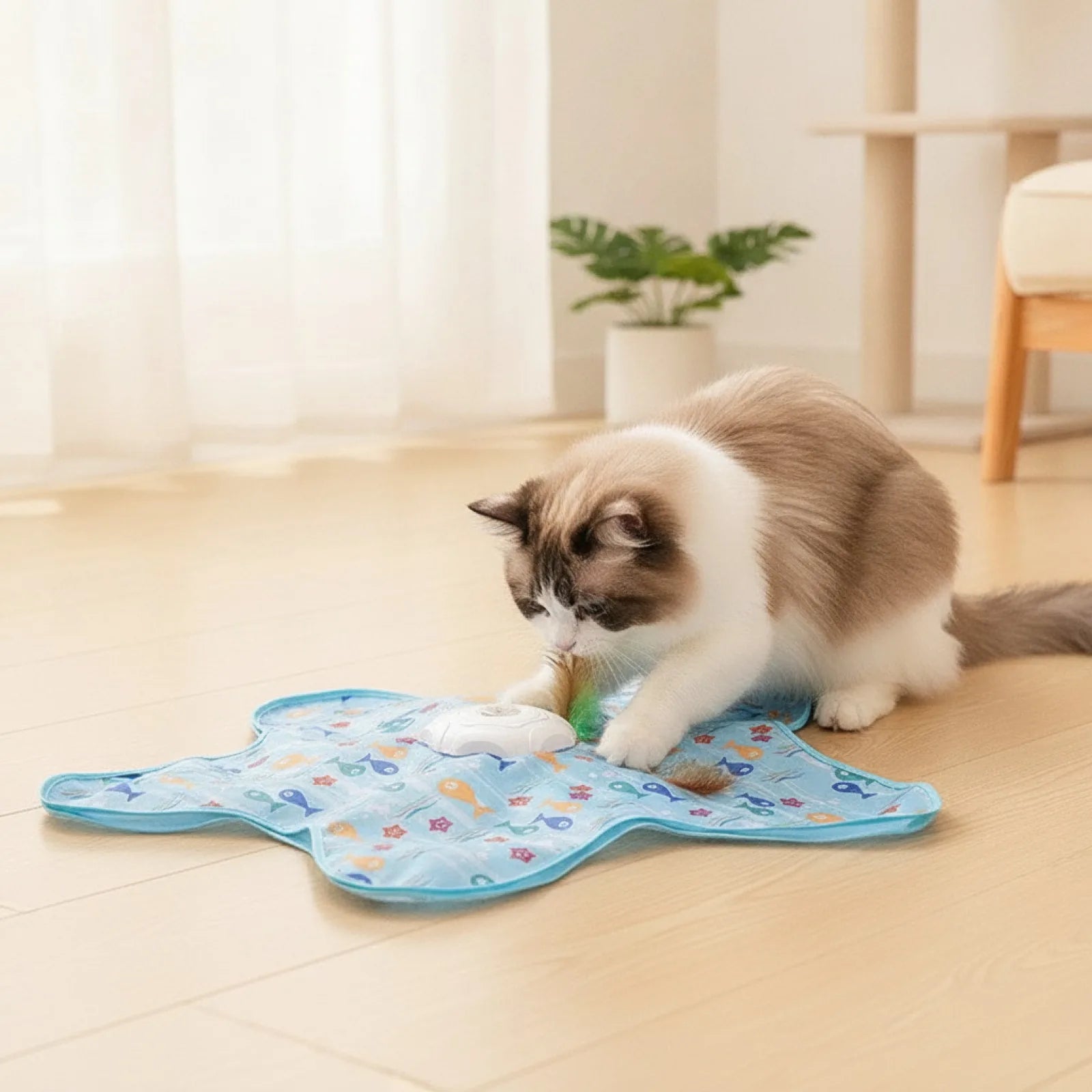 Jouet Interactif Automatique Chat Macroupta