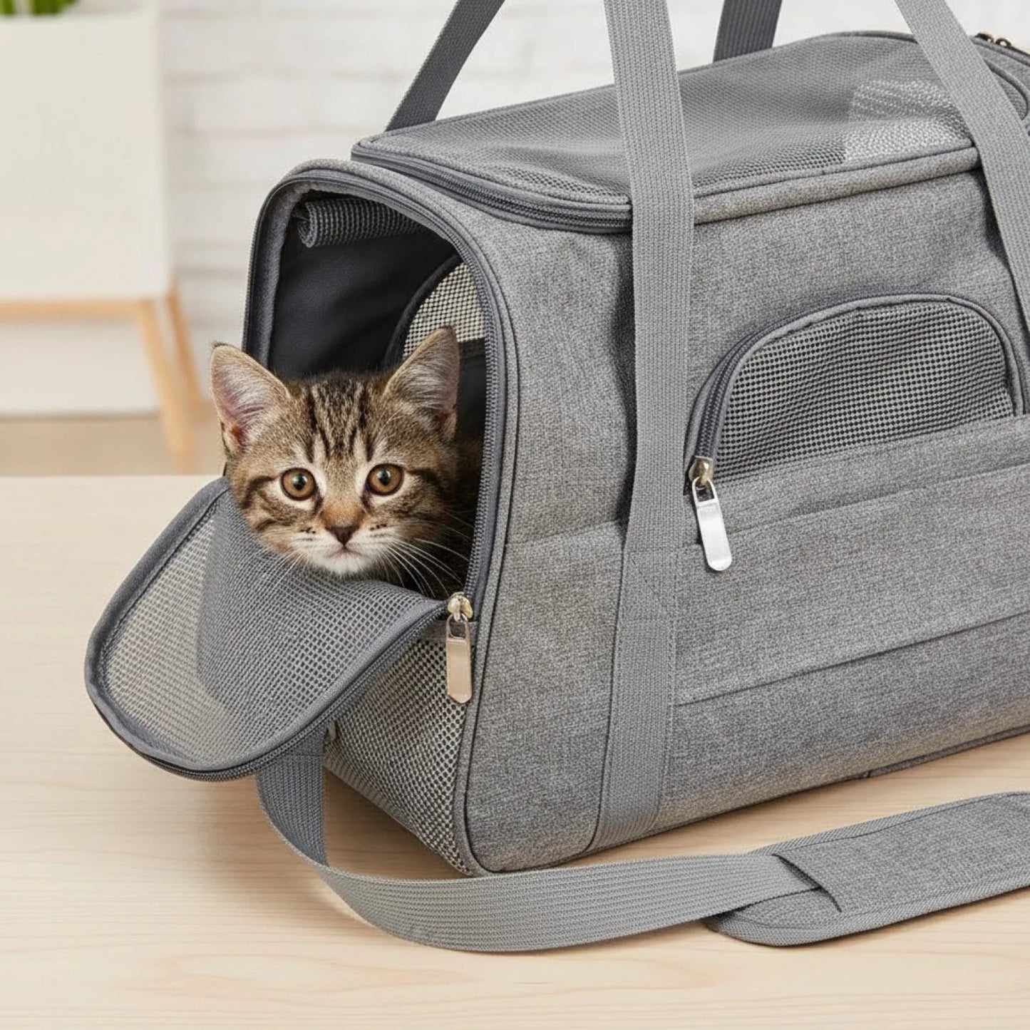 Sac de Transport Pliable Respirant pour Animaux