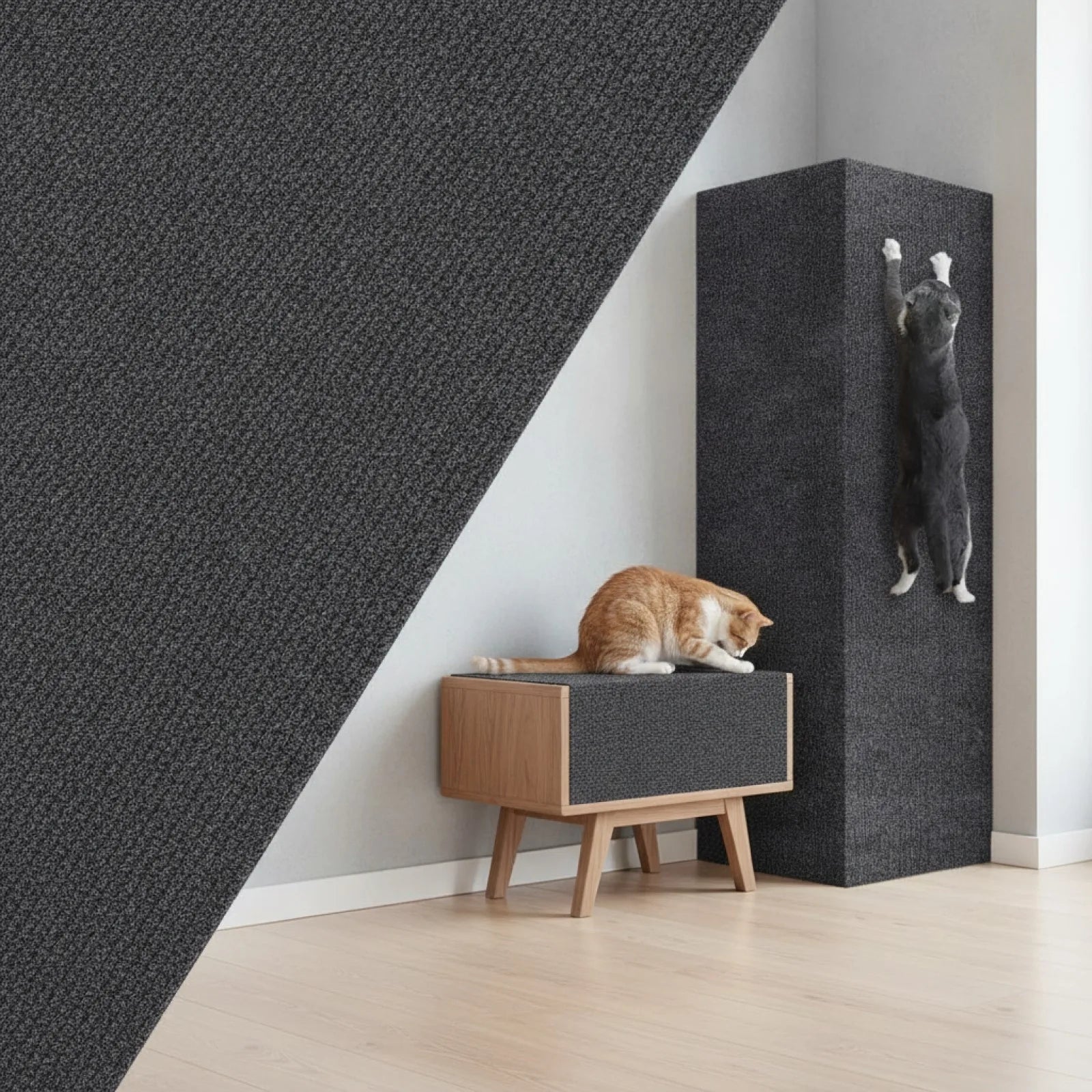 Tapis Griffoir Mural Auto-adhésif pour Chat