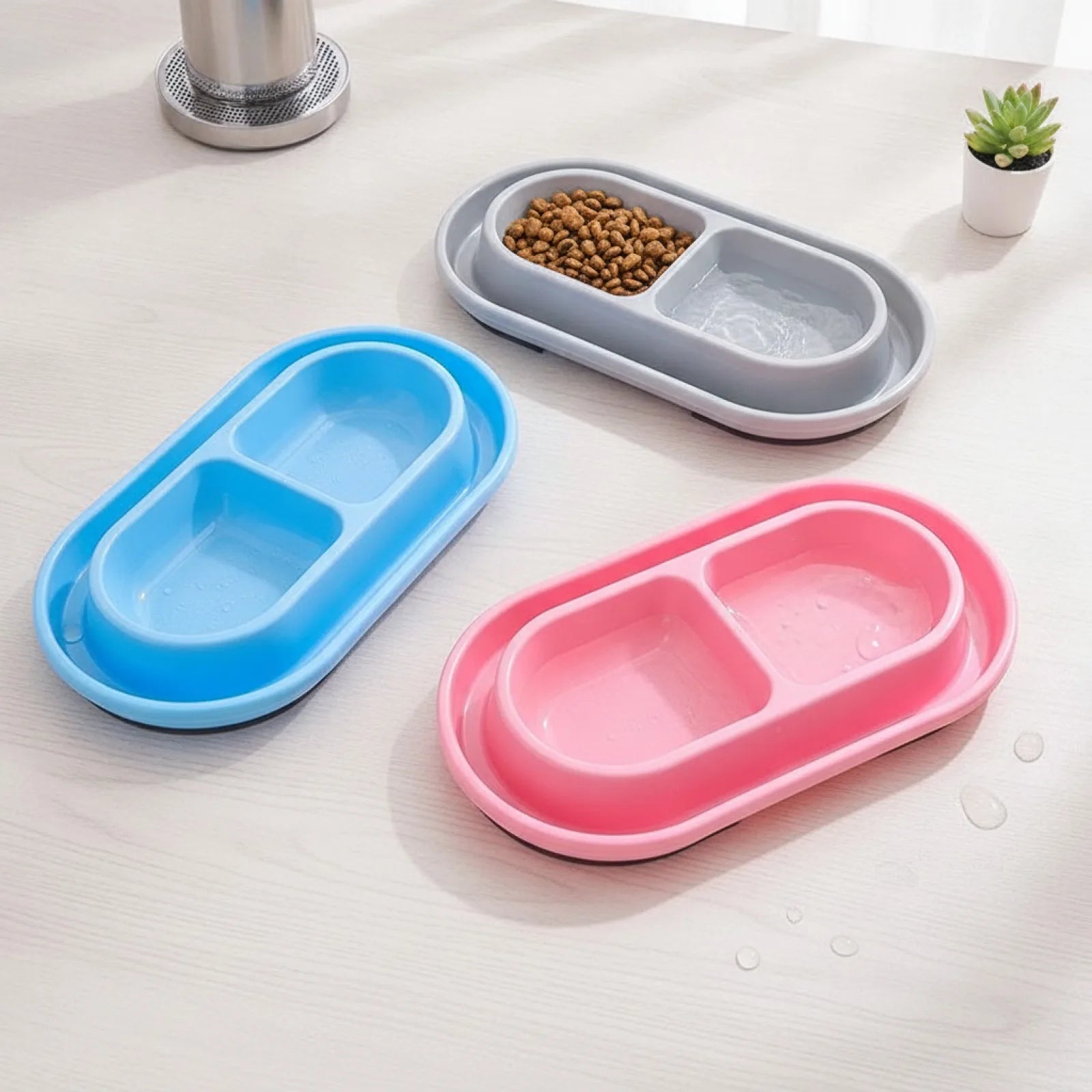 Gamelle Double Anti-Fourmis pour Chien et Chat