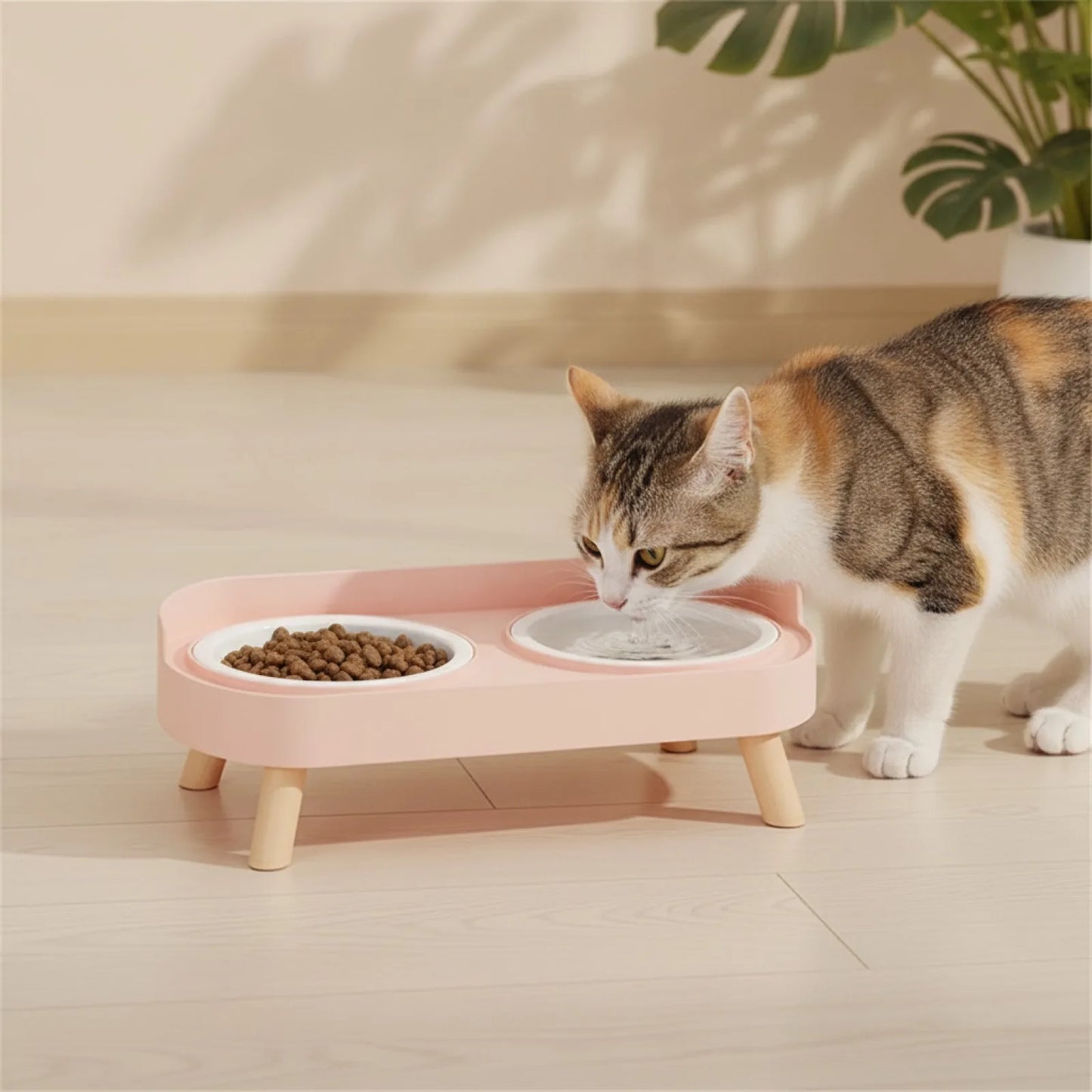 Gamelle Double Réglable Céramique pour Chat & Chien