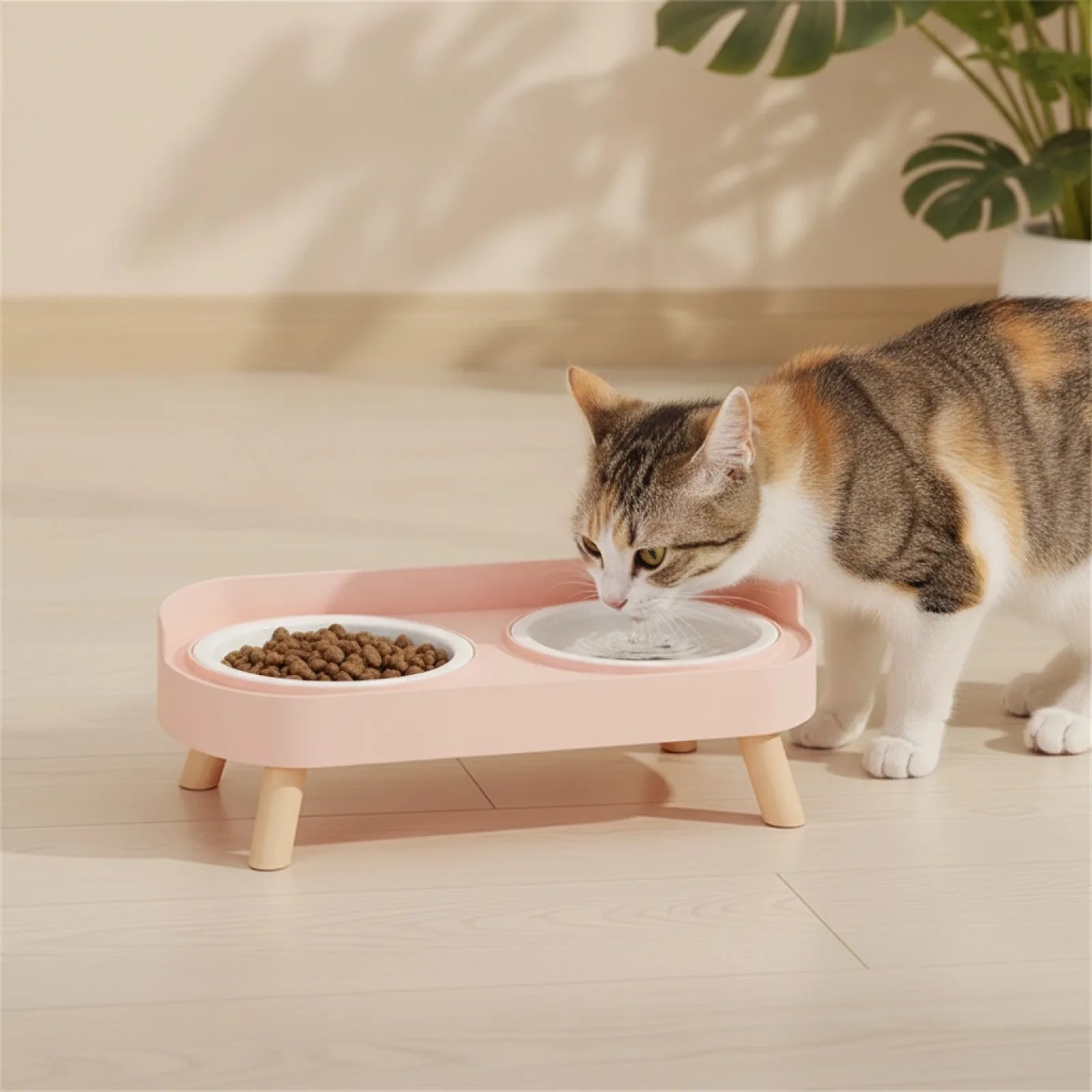 Gamelle Double Réglable Céramique pour Chat & Chien