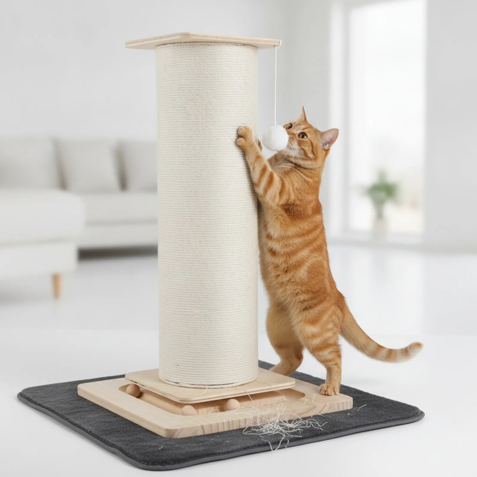 Arbre à Chat Premium Sisal & Bois Massif