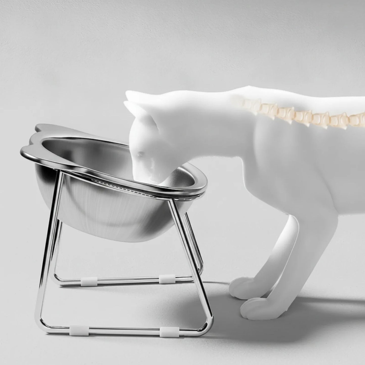 Gamelle surélevée inclinée pour chat