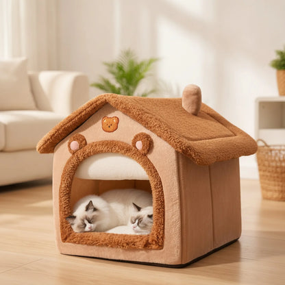 Lit Ours Douillet pour Chat et Petit Chien