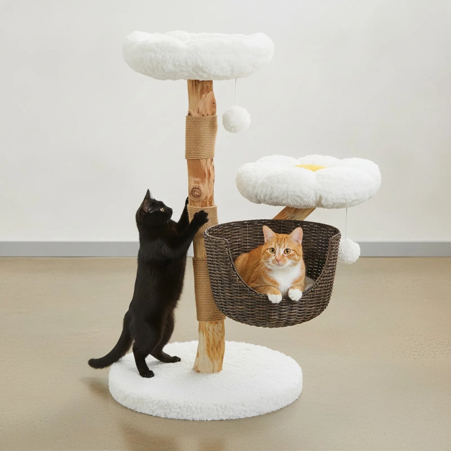 Arbre à Chat PAWZ Road Design Moderne Rotin Bois