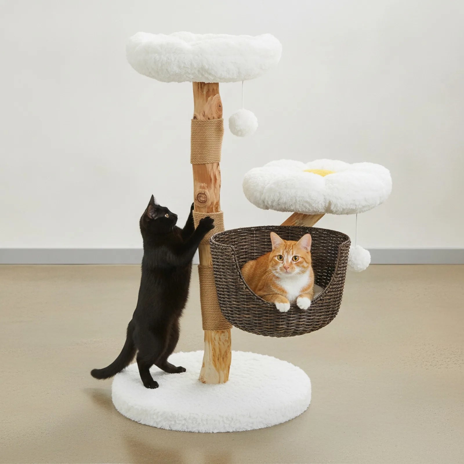 Arbre à Chat PAWZ Road Design Moderne Rotin Bois