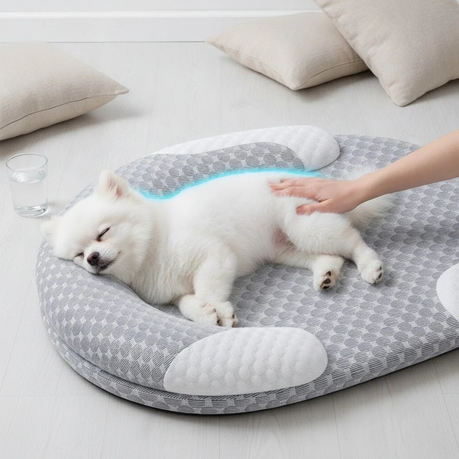 Lit Rafraîchissant Soie Glacée pour Chien et Chat