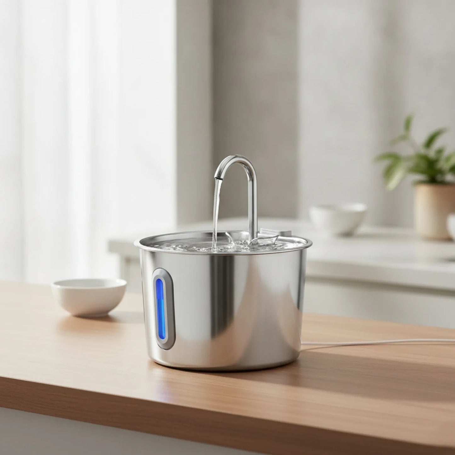 Fontaine à Eau Chat & Chien Inox 2.2L