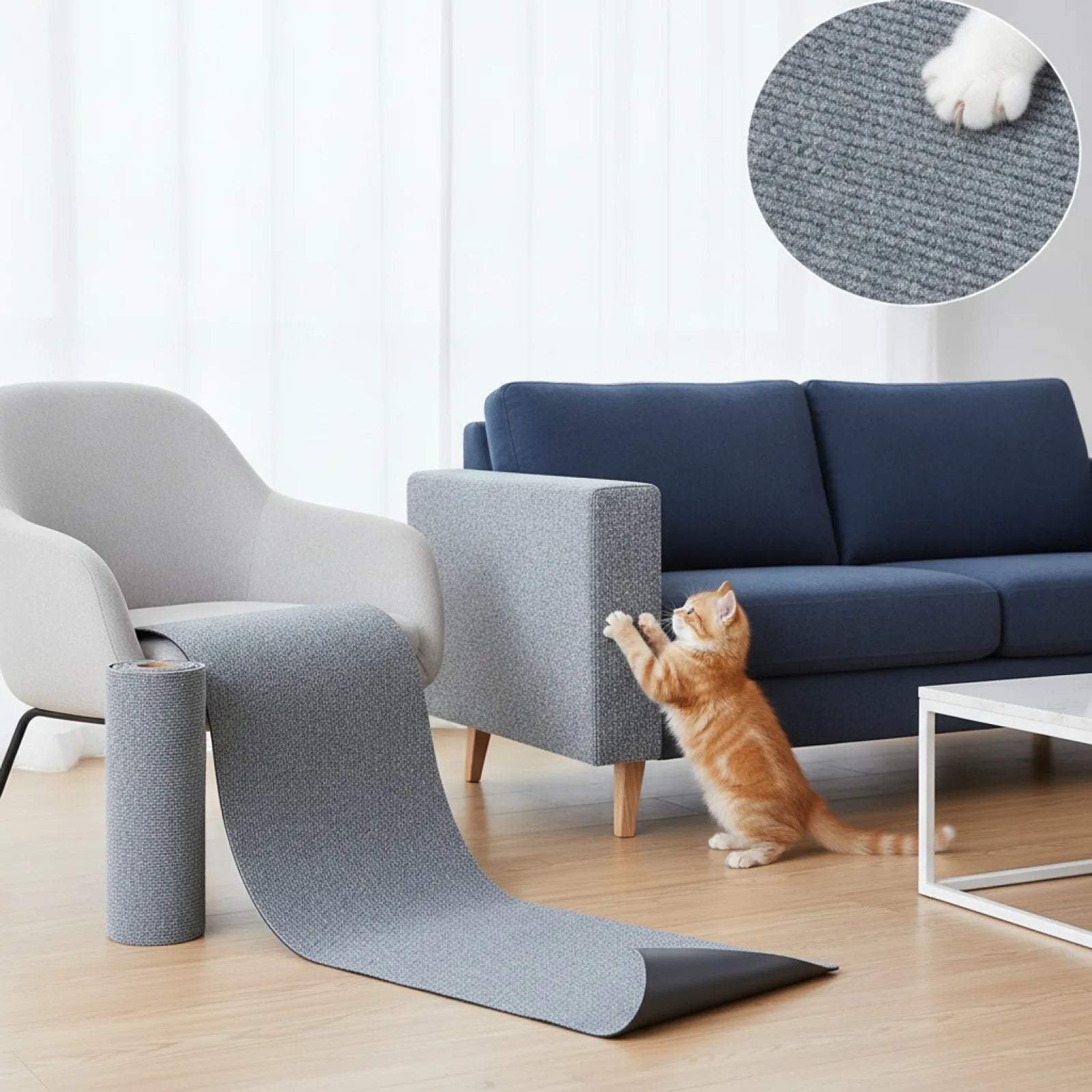 Tapis Anti-Griffes Chat : Protection Meubles & Arbres à Chat