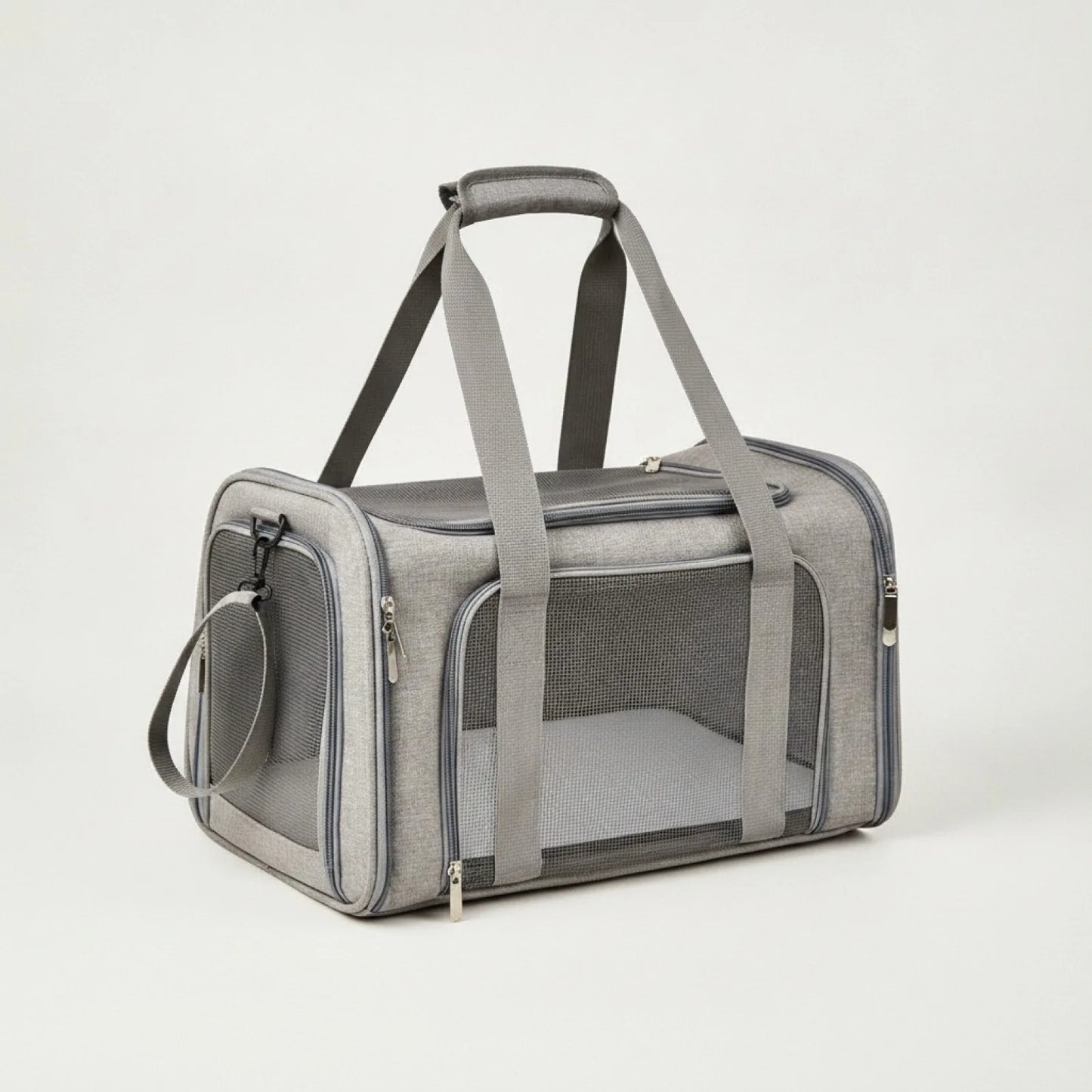 Sac de Transport Pliable pour Chat & Chien Gris