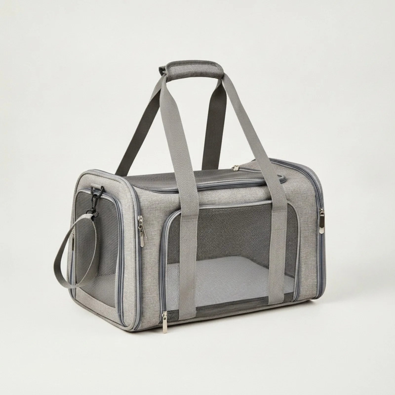 Sac de Transport Pliable pour Chat & Chien Gris