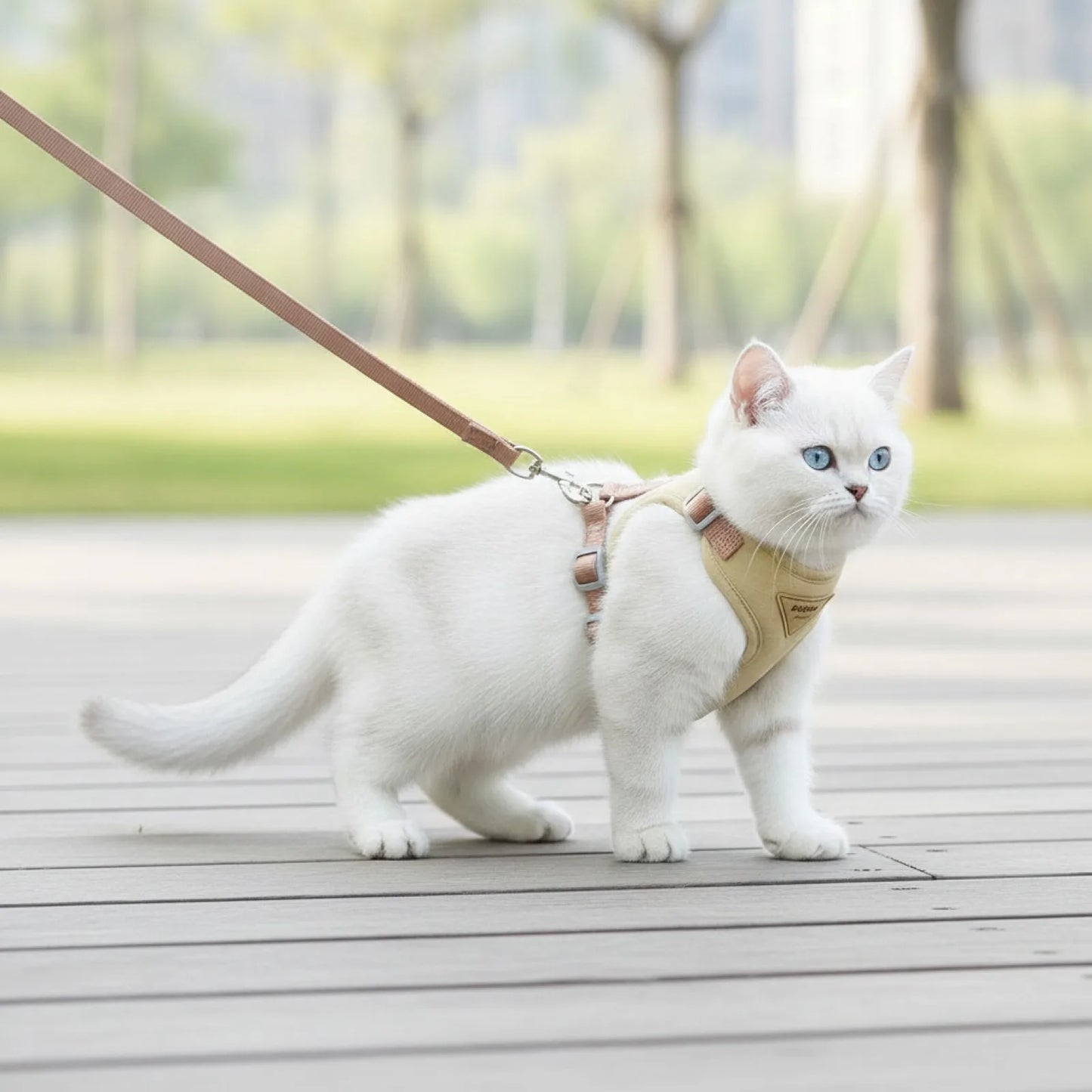 Harnais et Laisse Respirant pour Chiens et Chats