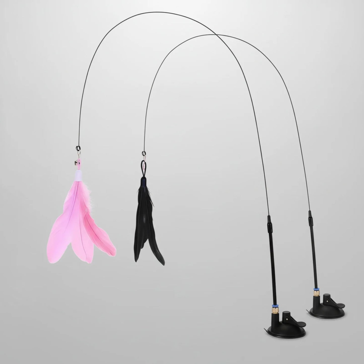 Canne à Plume Interactive pour Chat avec Ventouse