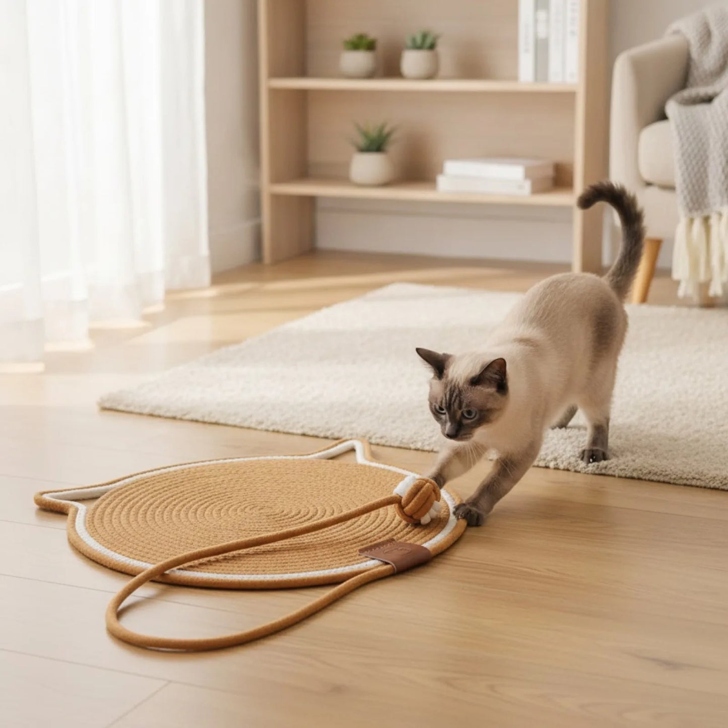 Tapis Griffoir Coton Pawstrip Chat