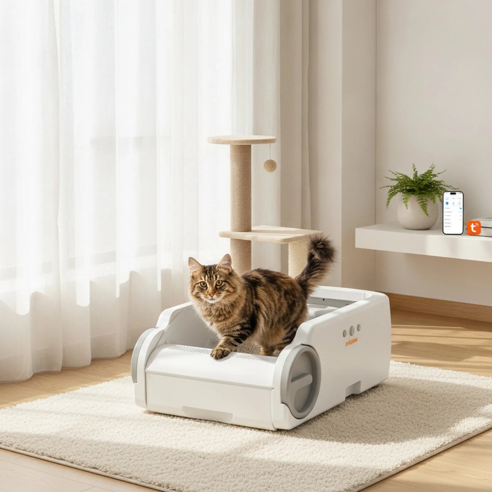 Pokpaw CL27 : Litière Automatique Connectée pour Chat