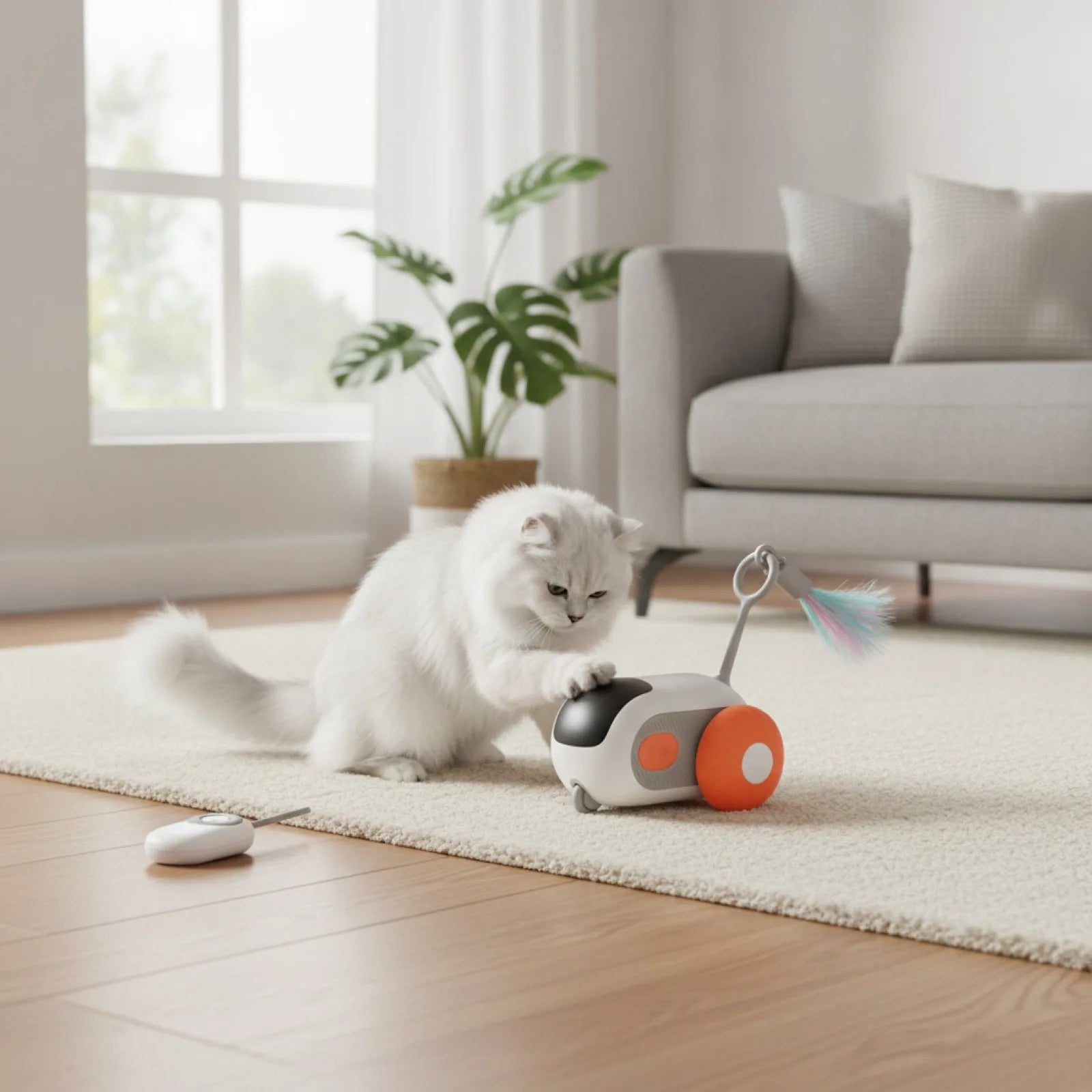 Voiture Jouet Interactive pour Chat