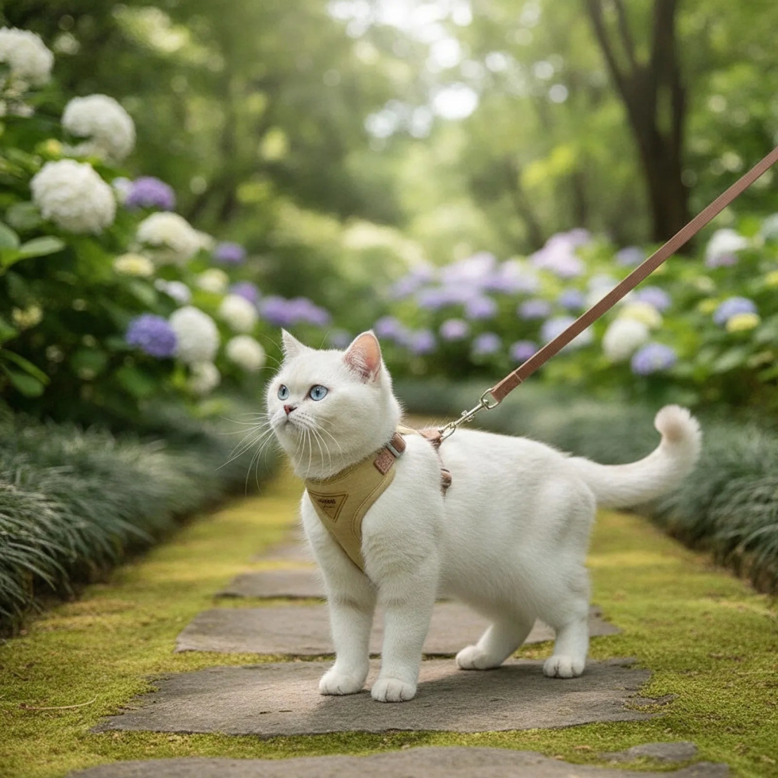 Harnais et Laisse Respirant pour Chiens et Chats