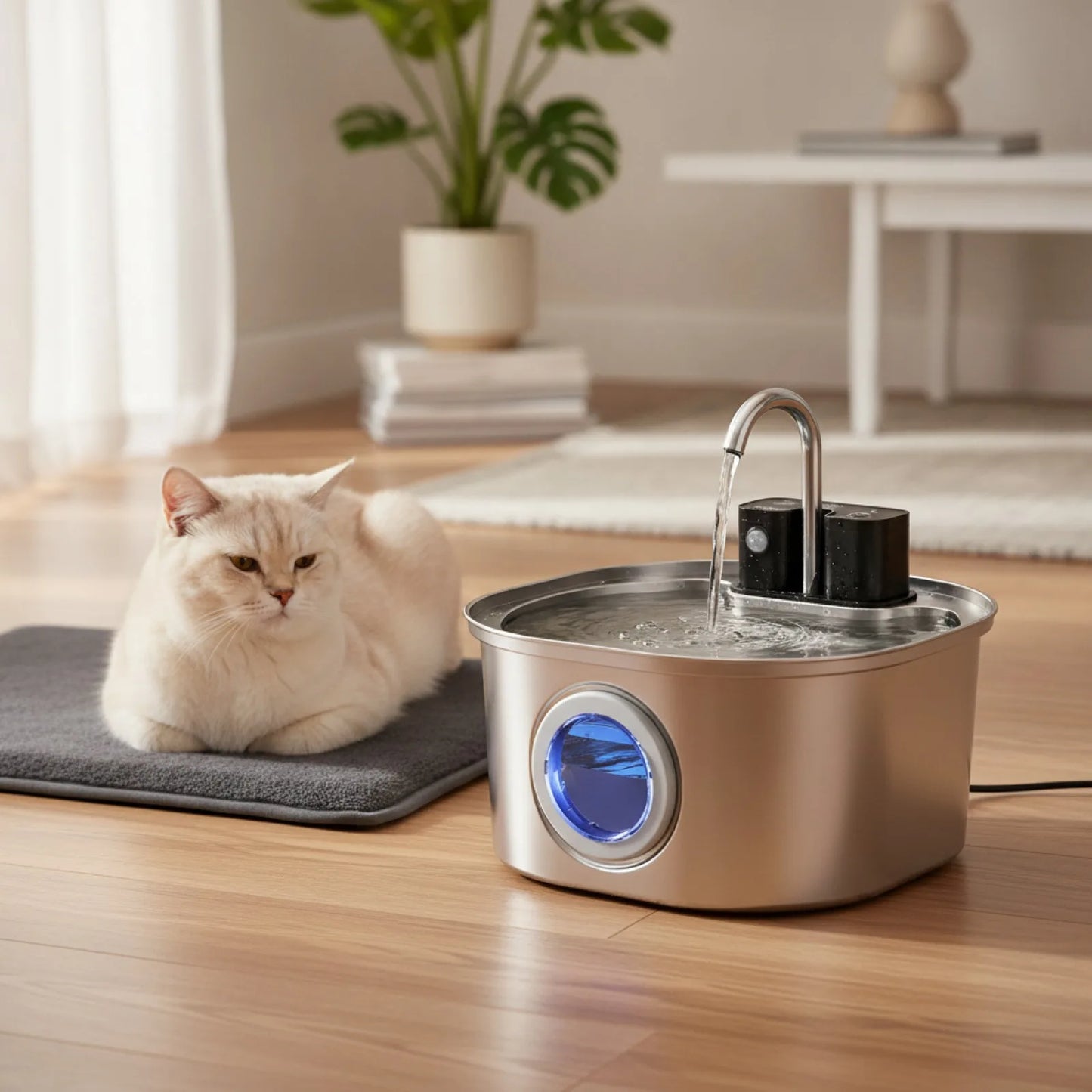 Fontaine à Eau Inox Weomg pour Chat & Chien