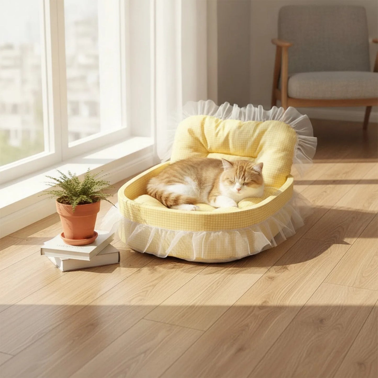Lit Princesse Peluche pour Chat et Petit Chien