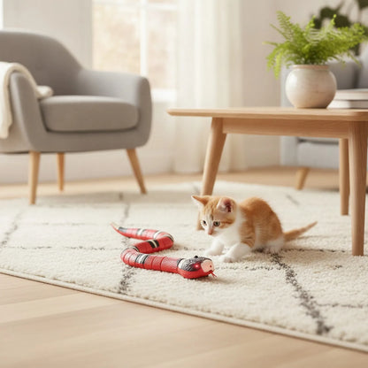 Serpent Jouet Interactif Automatique pour Chat