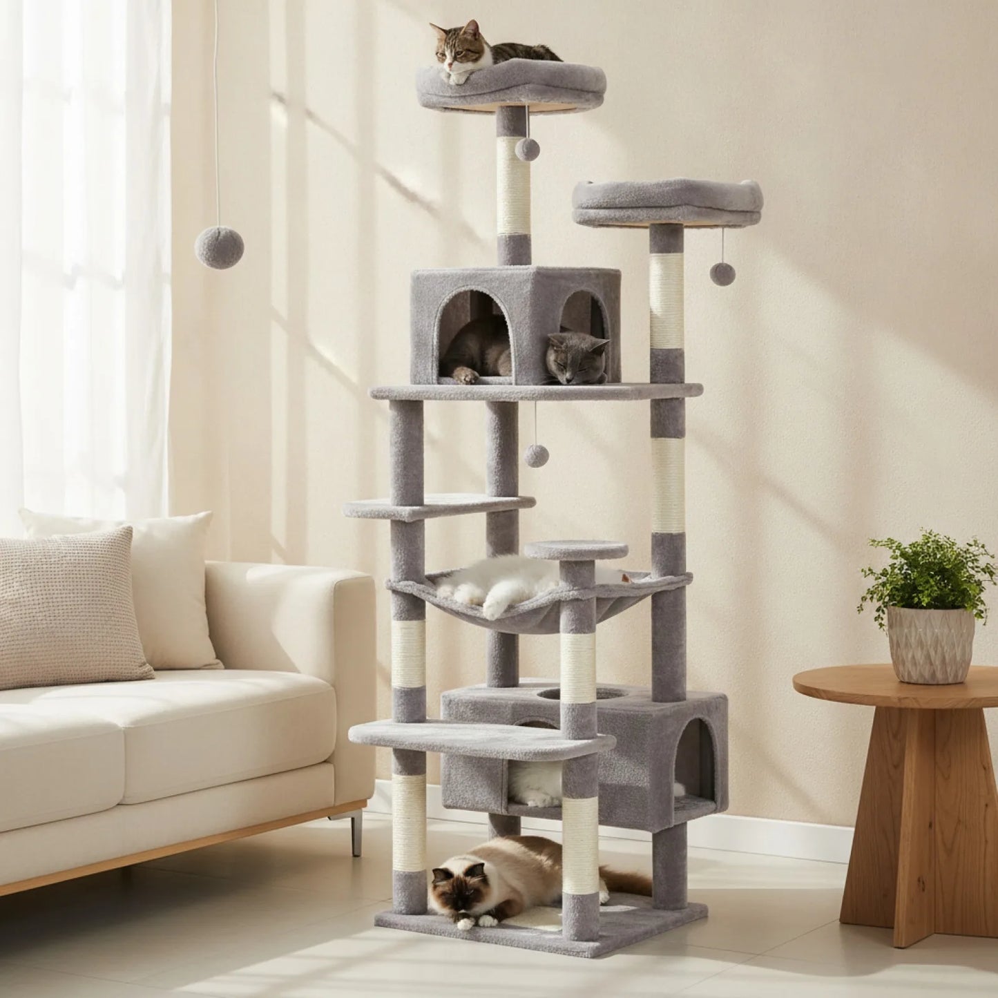 Arbre à Chat Géant PAWZ Road 8 Niveaux