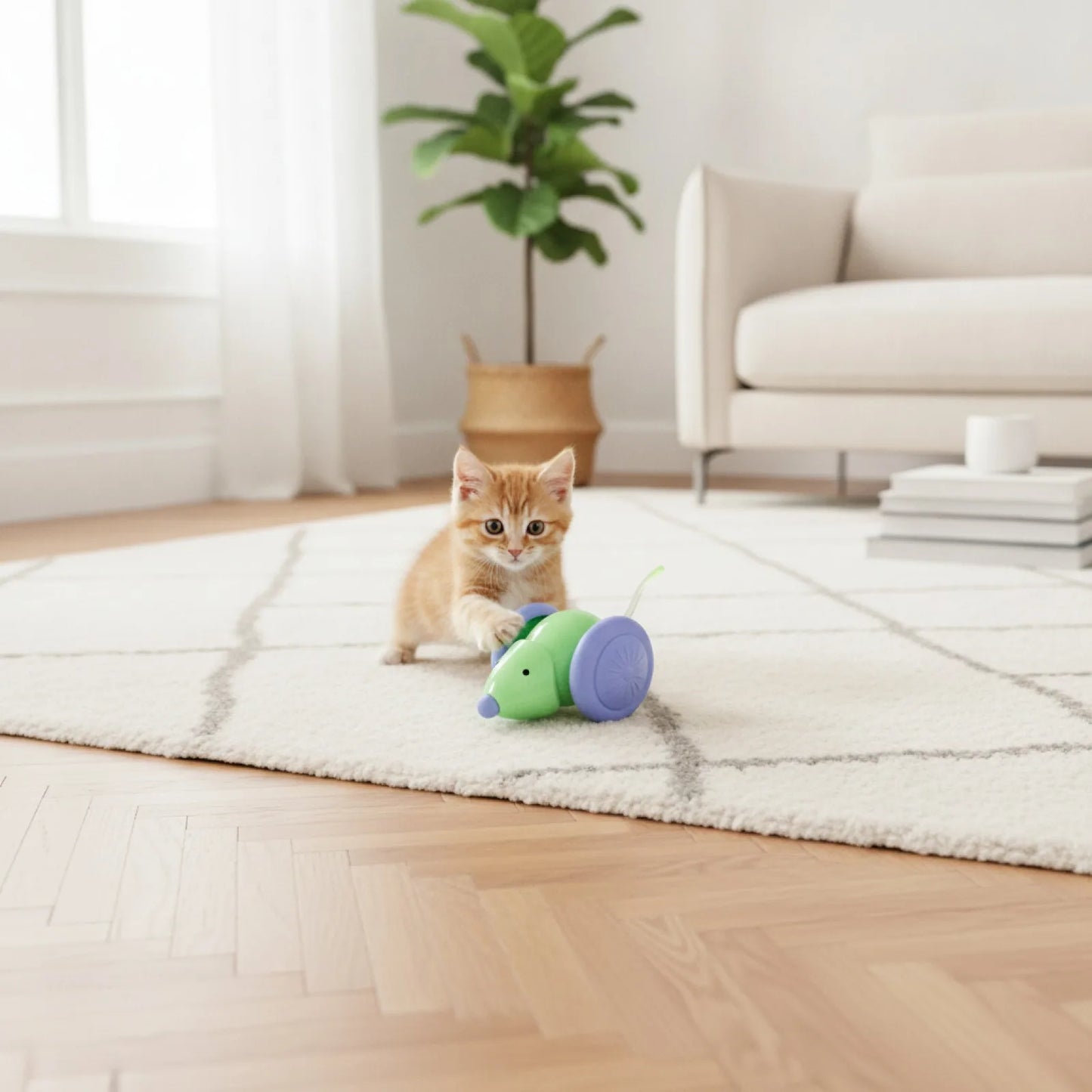 Souris Électrique Interactive pour Chat