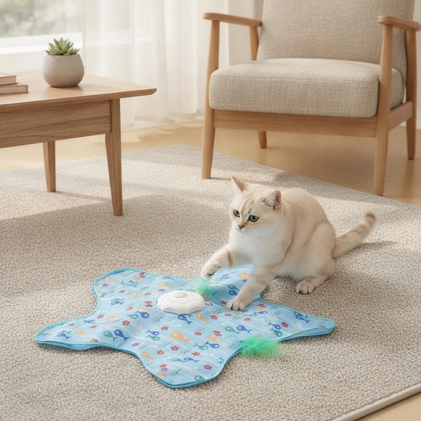 Jouet Interactif Automatique Chat Macroupta