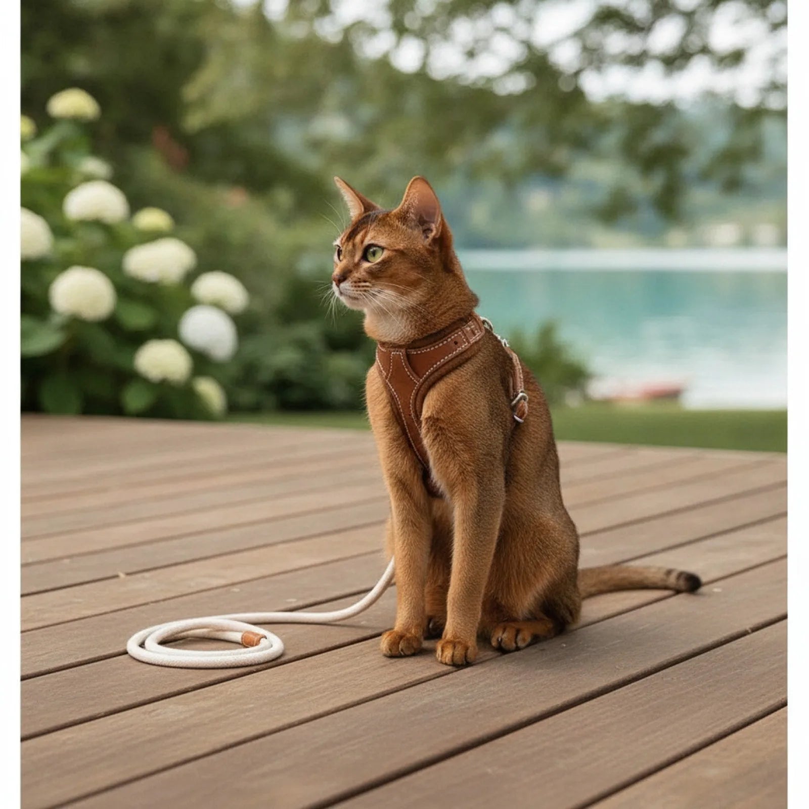 Harnais et Laisse Chat Cuir - Confort & Sécurité