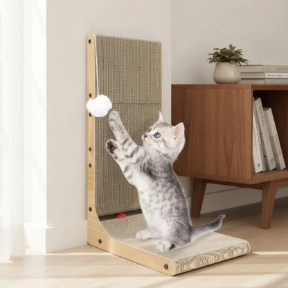 Griffoir L Noyer Foncé : Protection & Jeu pour Chat
