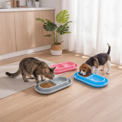 Gamelle Double Anti-Fourmis pour Chien et Chat