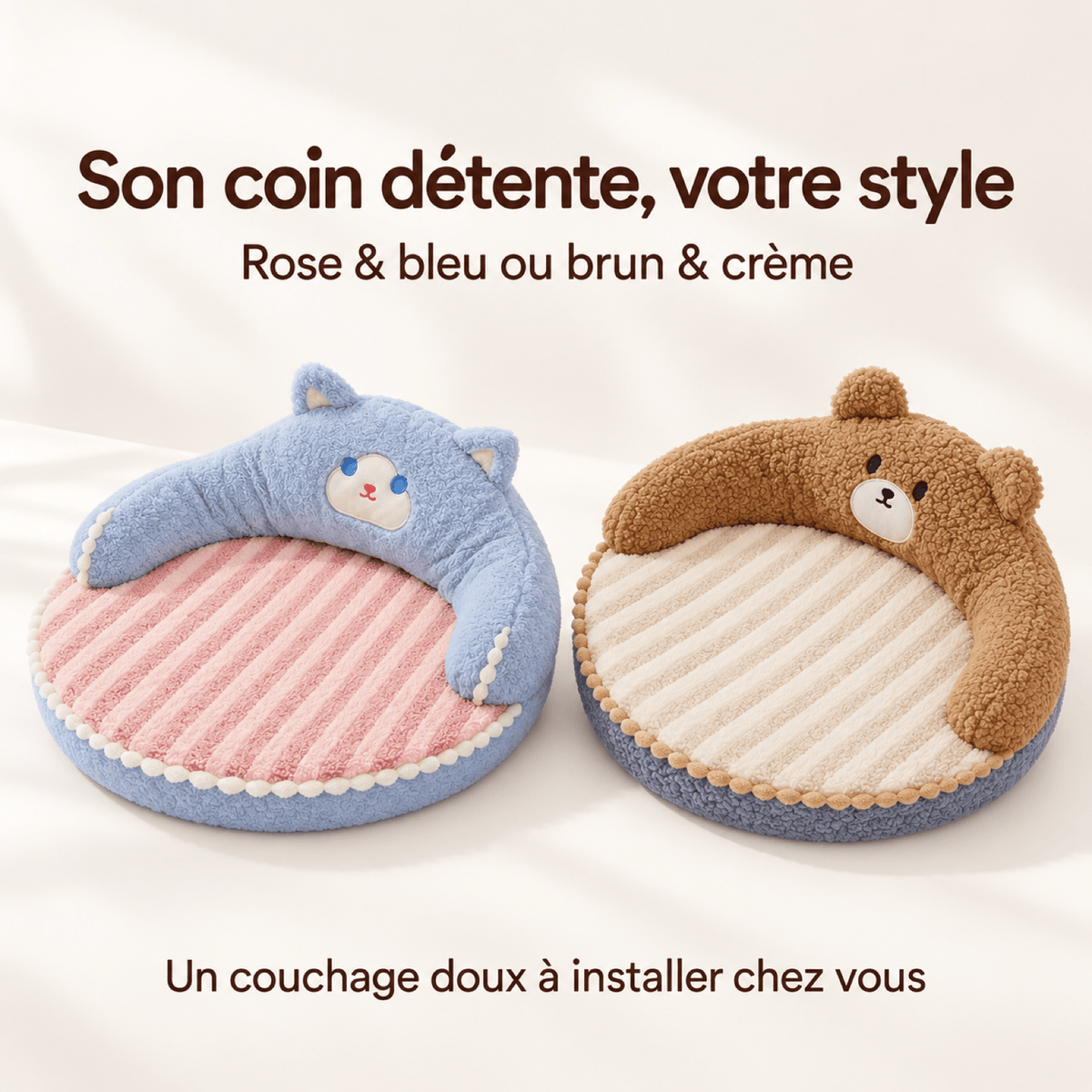 Coussin Chat Cocon Duo