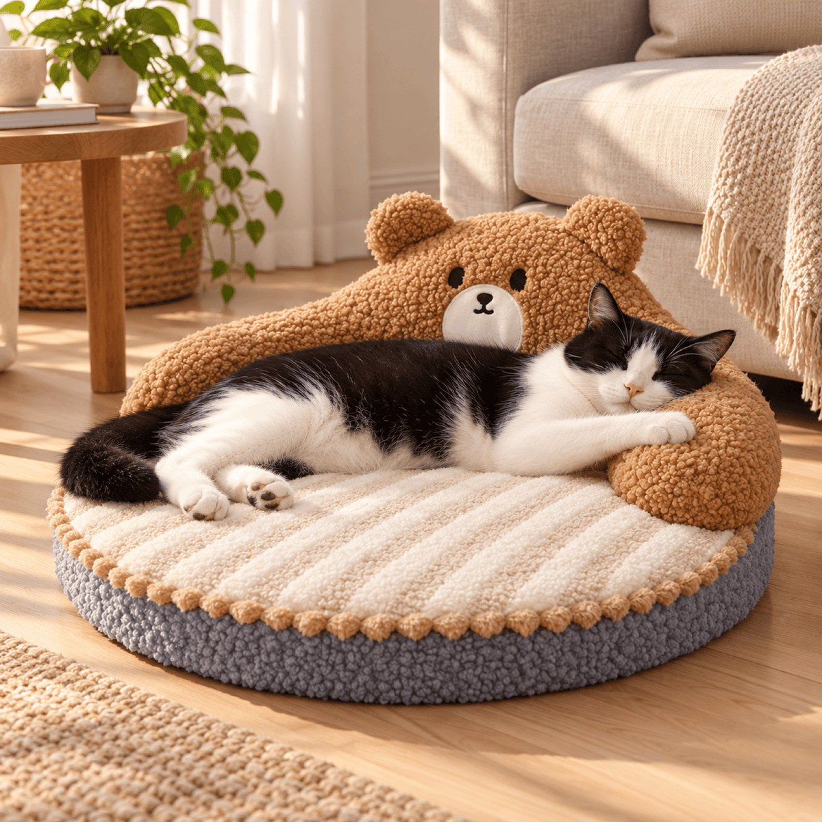 Coussin Chat Cocon Duo