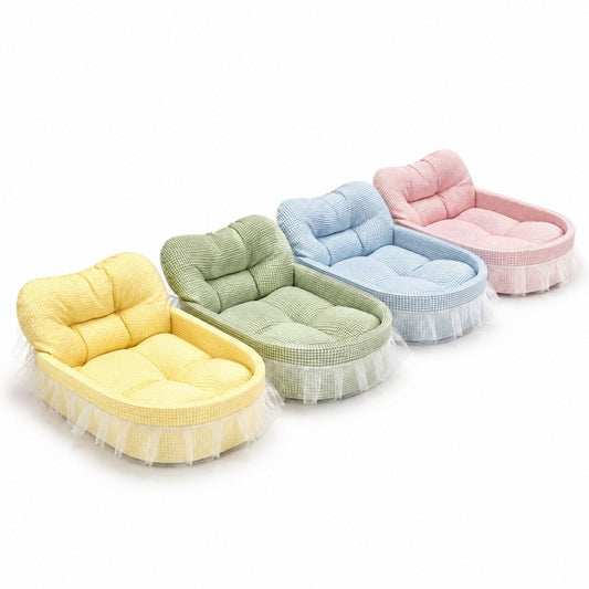 Coussin Chat Lit Princesse en Peluche