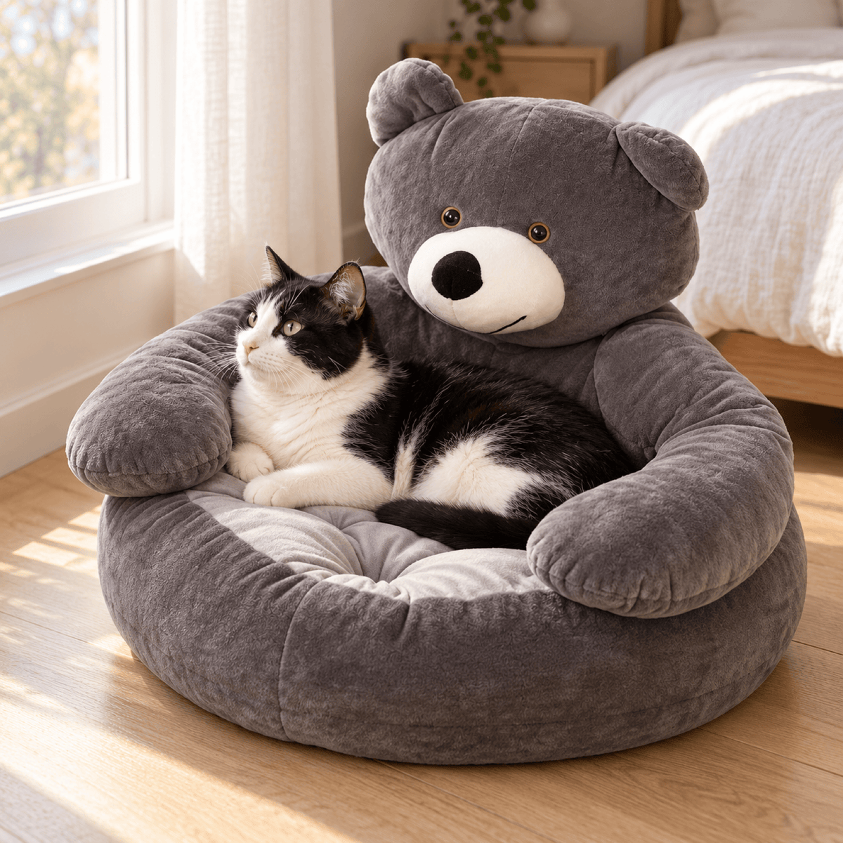 Coussin chat — Ourson Câlin