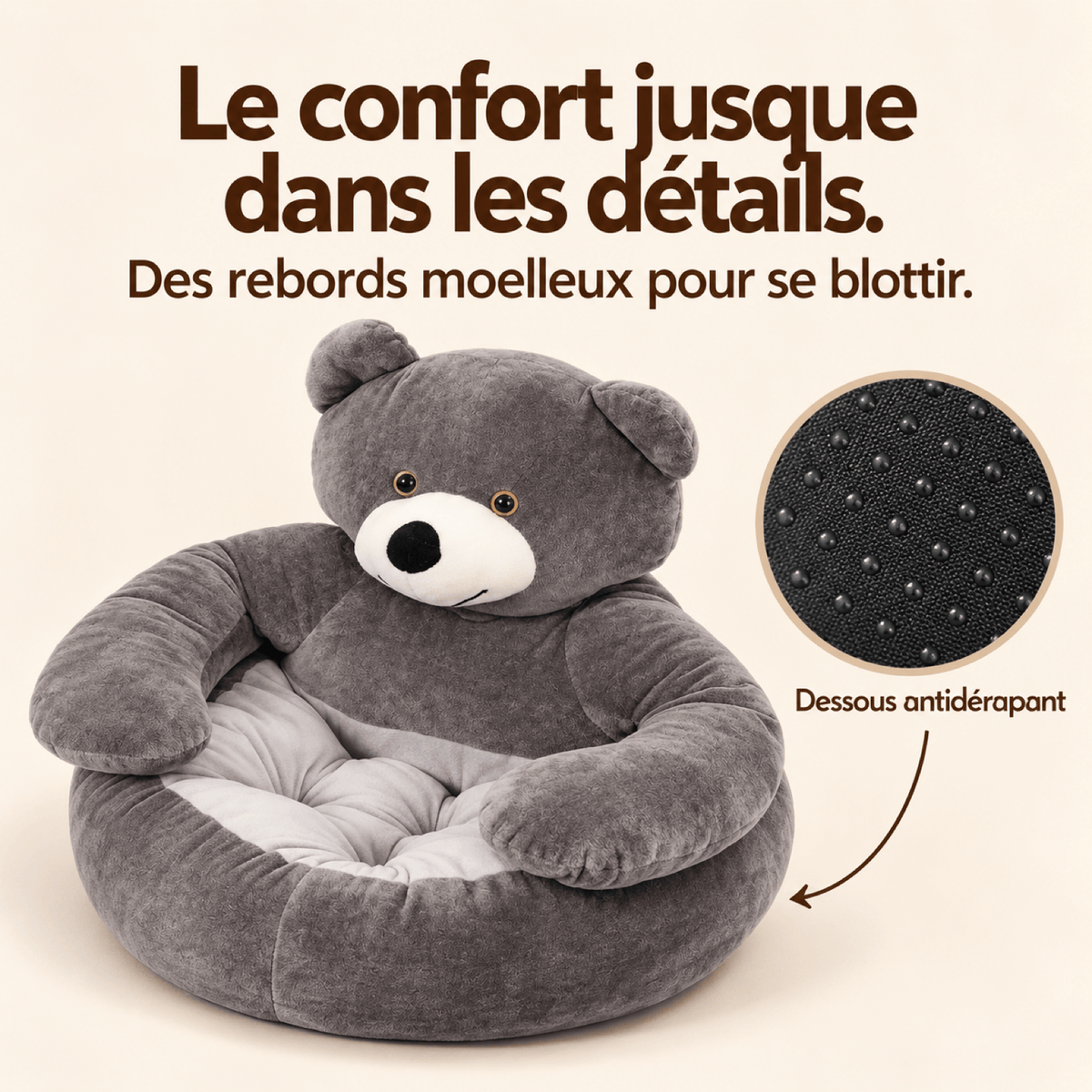 Coussin chat — Ourson Câlin