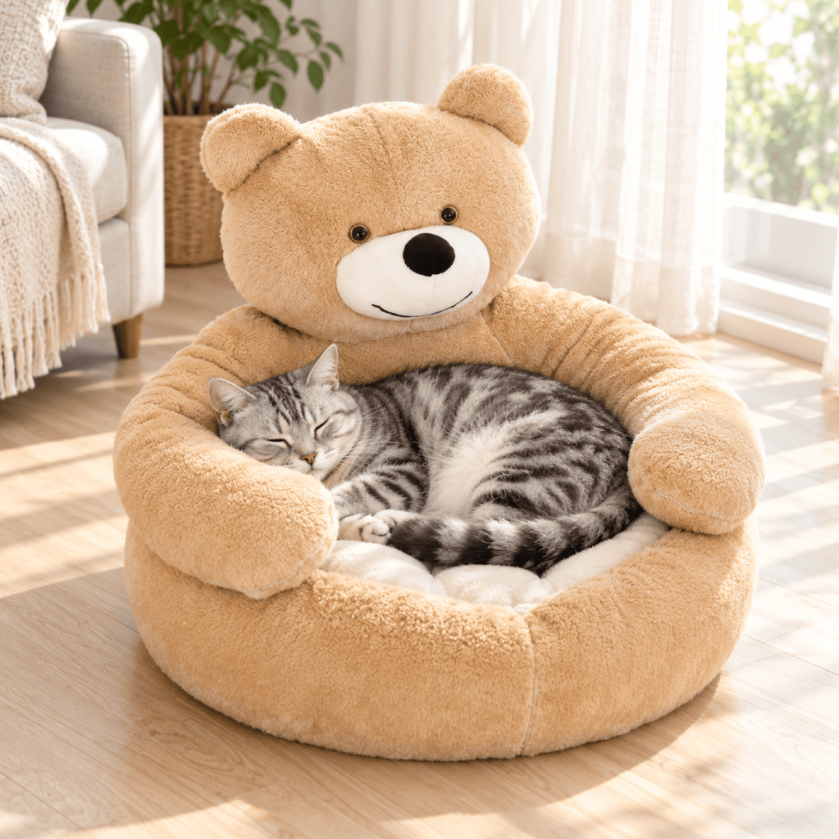 Coussin chat — Ourson Câlin