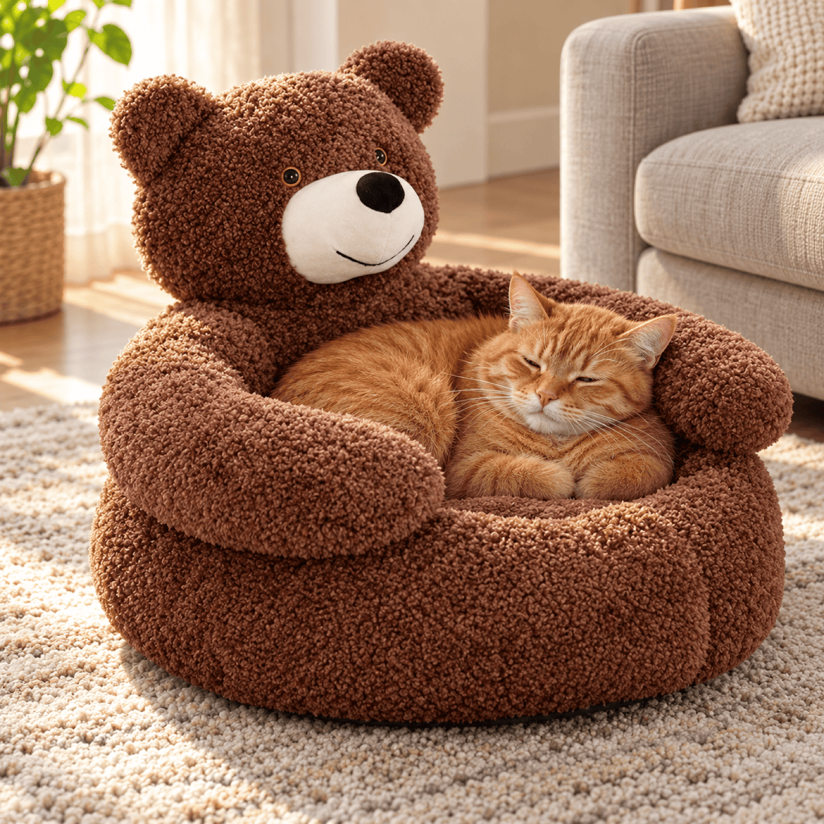 Coussin chat — Ourson Câlin