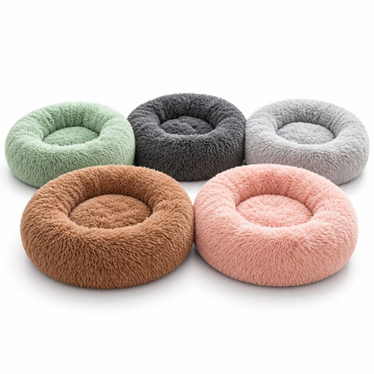 Coussin Chat Rond Peluche