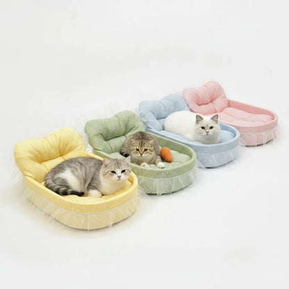 Lit Princesse Peluche pour Chat et Petit Chien