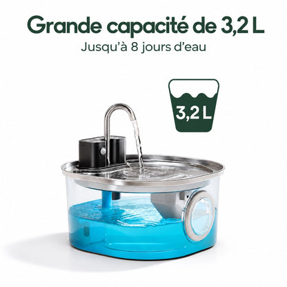 Fontaine à Eau Chat en Inox