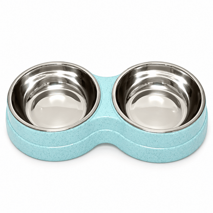 Gamelle Chat Double Inox – DuoRepas