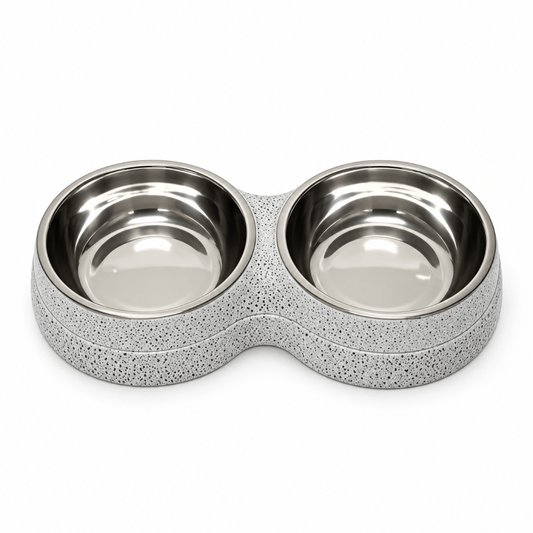 Gamelle Chat Double Inox – DuoRepas