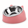 Gamelle chat surélevée en inox – Miaou Confort