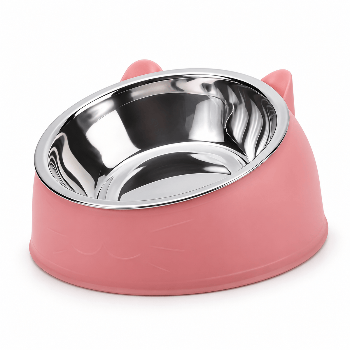 Gamelle chat surélevée en inox – Miaou Confort