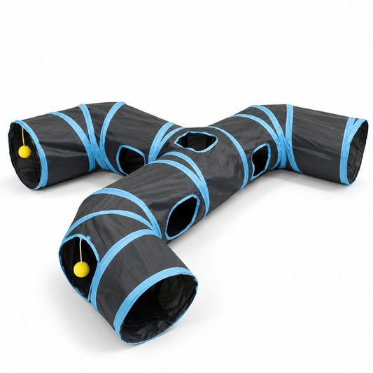Jouet Chat Tunnel Bleu Dragon