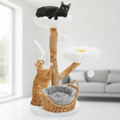 Arbre à Chat PAWZ Road Design Moderne Rotin Bois