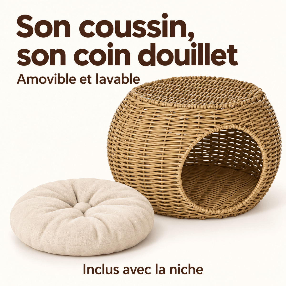 Panier Chat Double Niveau – DuoCocon