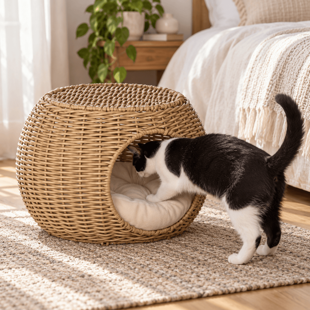 Panier Chat Double Niveau – DuoCocon