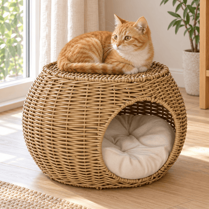 Panier Chat Double Niveau – DuoCocon